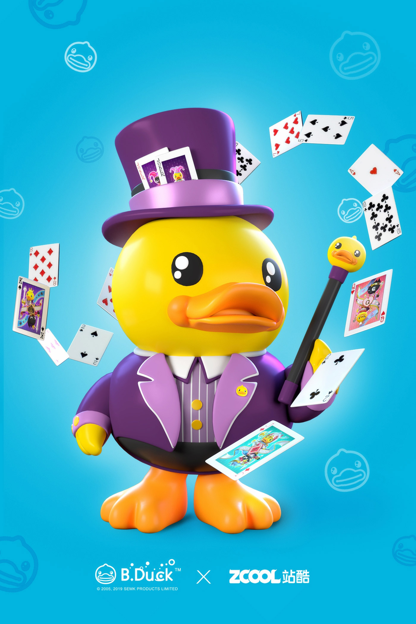 小黃鴨 &站酷IP形象聯名撲克牌設計16
