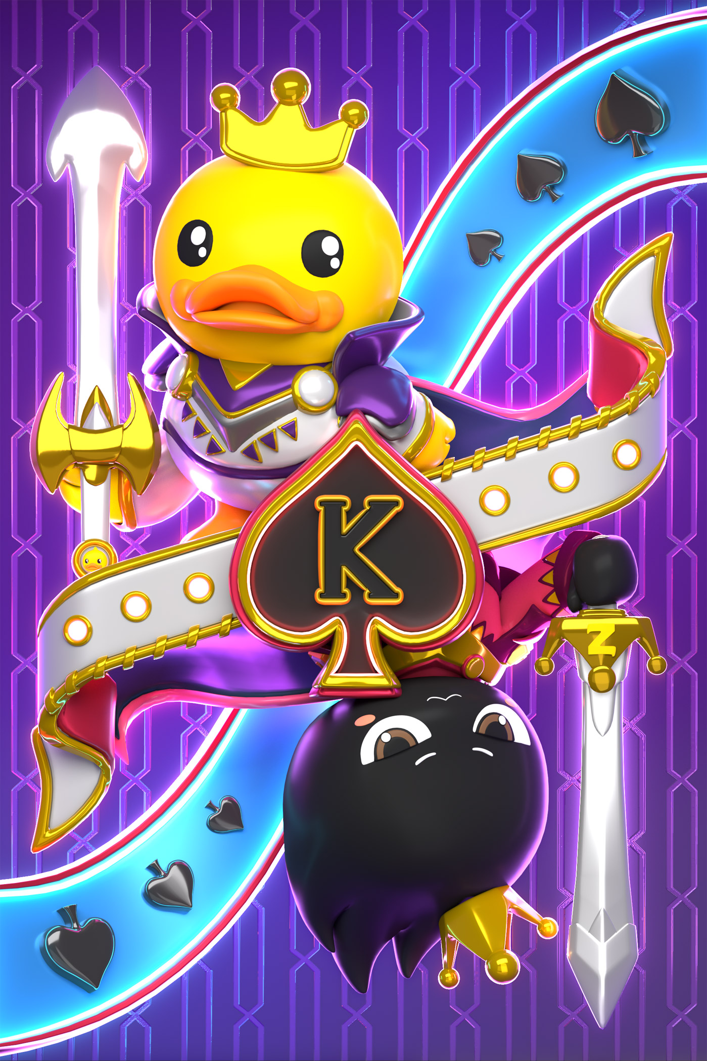 小黃鴨 &站酷IP形象聯名撲克牌設計14