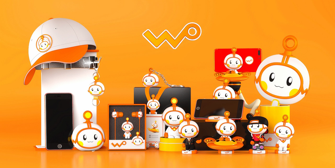 中國聯通沃品牌ip吉祥物形象設計 中國聯通沃品牌ip吉祥物形象設計